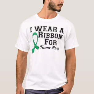 Camiseta Personalizar Eu Visto uma Faixa Verde Esmeralda