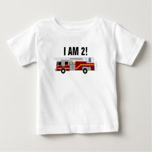 Camiseta Personalizar Firecaminhão Eu sou 2 Bebê Bodycase