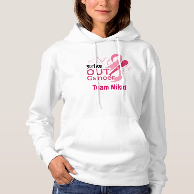Camiseta Personalizar Fita Rosa do Grupo do apoio ao cancer (Frente)