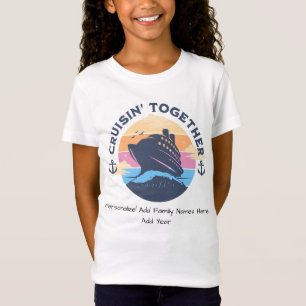 Camiseta Personalizar Gota da Família de Navios de Cruzeiro