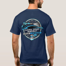 Camiseta Personalizar Gráfico de Duas Linhas da Equipe de L