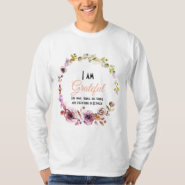 Camiseta Personalizar - Grata pelas pequenas coisas, Grande