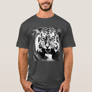 Camiseta Personalizar Heather Tiger Moderno Elegante do Car