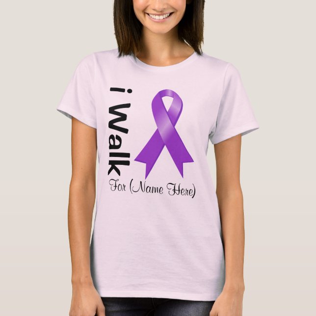 Camiseta Personalizar I Walk Alzheimer (Frente)