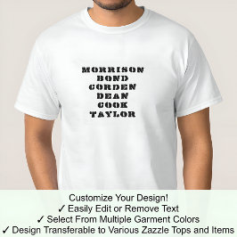 Camiseta Personalizar James Tee Qualquer Nome 04B