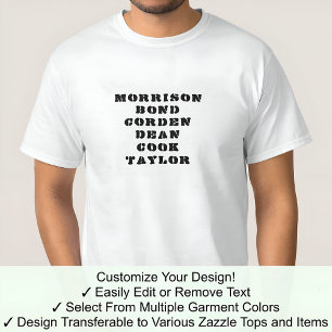 Camiseta Personalizar James Tee Qualquer Nome 04B