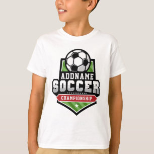 Camiseta Personalizar jogador de equipe de texto de ADD de