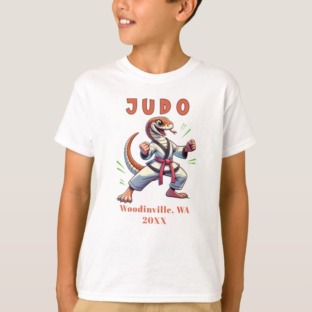 Camiseta Personalizar Judo Praticante Local Nome Data (Frente)