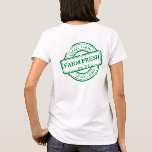 Camiseta Personalizar Legumes Ovos Promo Parte de Trás Gené