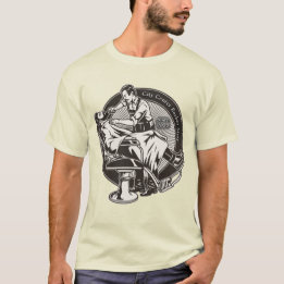 Camiseta Personalizar Loja de Barbeiro Antiga Promocional