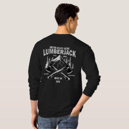 Camiseta Personalizar Machados Cruzados de Lenhador Modo de