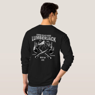 Camiseta Personalizar Machados Cruzados de Lenhador Modo de