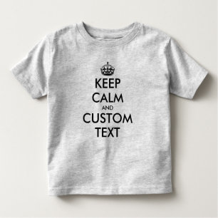 Camiseta Personalizar Mantenha Calma Memória Toddler T shir