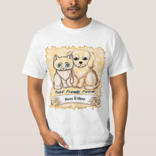 Camiseta Personalizar melhores amigos para sempre