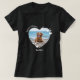 Camiseta Personalizar Meu Coração Pertence À Foto De Pet De (Frente do Design)