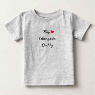 Camiseta Personalizar Meu Coração Pertence A Raparigas Base