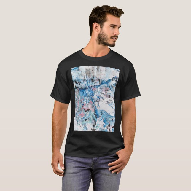 Camiseta Personalizar Modelo a Preto Abstrato (Frente Completa)