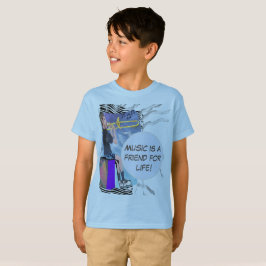 Camiseta Personalizar Música Trombone É Amigo Da Vida! T