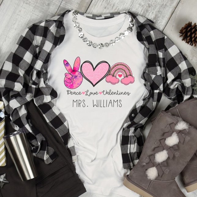 Camiseta Personalizar Namorados do Peace Love (Criador carregado)