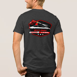 Camiseta Personalizar Negócios de Lavagem de Carros Móvel D