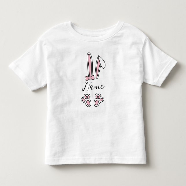 Camiseta Personalizar Nome Personalizado Bunny Monographic  (Frente)