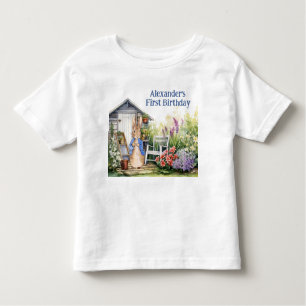 Camiseta Personalizar o Coelho Peter Primeiro Aniversário N