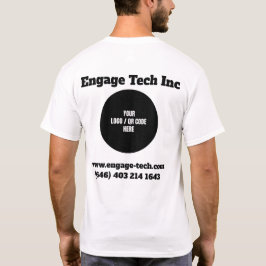 Camiseta Personalizar o logotipo da empresa (design frontal