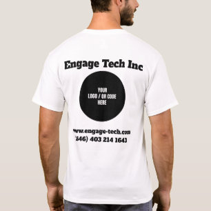 Camiseta Personalizar o logotipo da empresa (design frontal