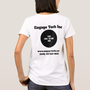 Camiseta Personalizar o logotipo da empresa (design frontal