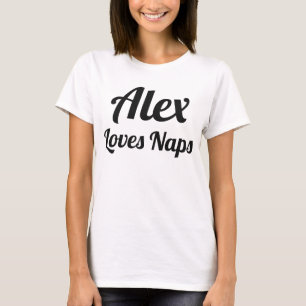Camiseta Personalizar o Loves Naps Slogan Bebê Bodycase