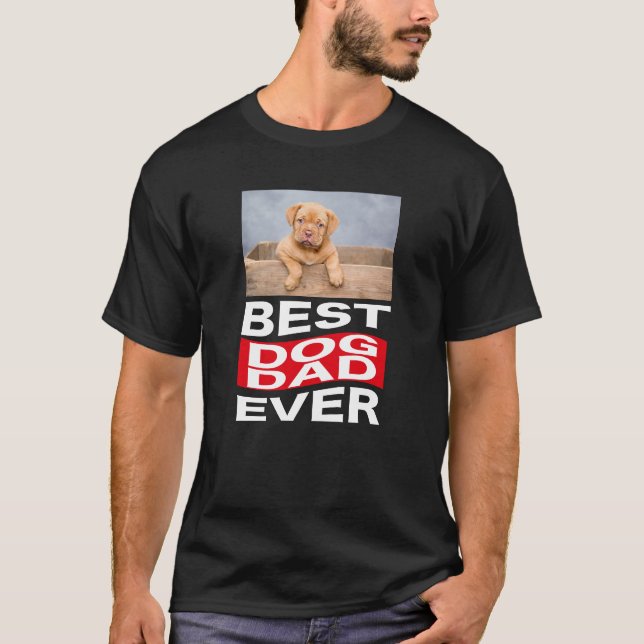 Camiseta Personalizar o melhor Pai de cachorro cego já Pet  (Frente)