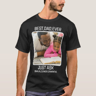 Camiseta Personalizar o melhor Pai já perguntou às crianças