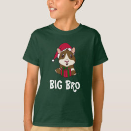 Camiseta Personalizar o Natal da Família Guiné Porco Big Br