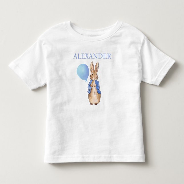 Camiseta Personalizar o Nome da Criança Peter o Rabbit (Frente)