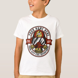 Camiseta Personalizar o NOME do Emergência de Fogo de Másca