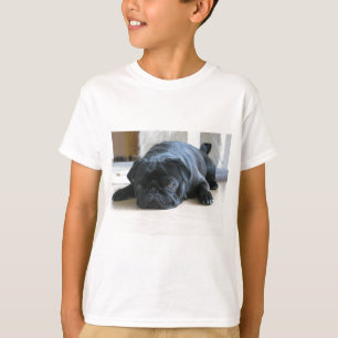 Camiseta Personalizar o nome dos acessórios do Pug Puppy p