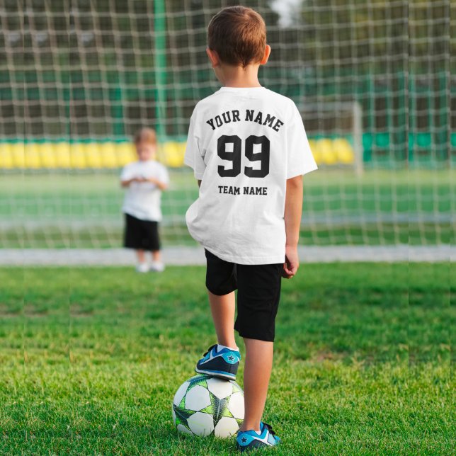 Camiseta Personalizar O Número E O Nome Pretos Da Equipe De (Criador carregado)