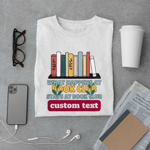 Camiseta personalizar o que acontece no Clube do Livro fica