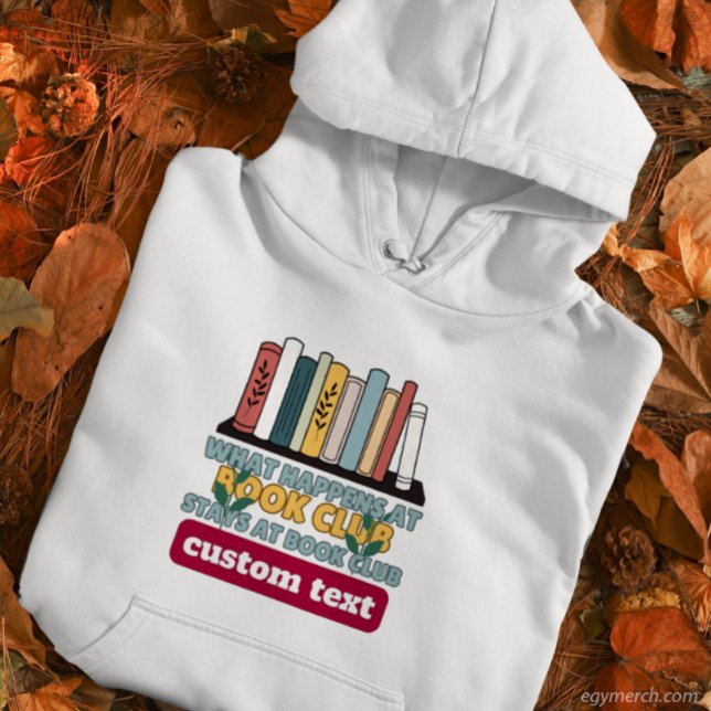 Camiseta personalizar o que acontece no Clube do Livro fica (Criador carregado)