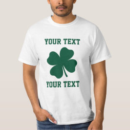Camiseta Personalizar o Shamrock de sorte