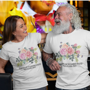 Camiseta Personalizar Personalizar Texto de Trabalho de art