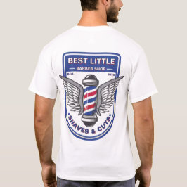 Camiseta Personalizar Poste Tradicional de Barber Shop Clás