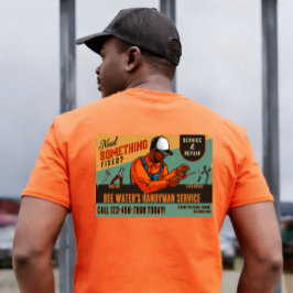 Camiseta Personalizar Promocional de Faz-Tudo Afro-American