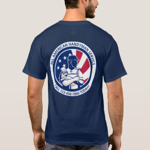 Camiseta Personalizar propaganda patriota americana de trab