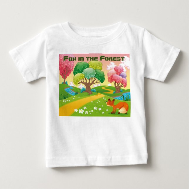 Camiseta Personalizar Raposa na Floresta (Frente)