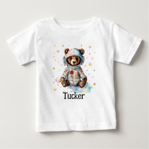 Camiseta Personalizar Urso Astronauta Infantil
