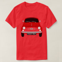 Personalizar Vintage - Clássico vermelho Fiat 500