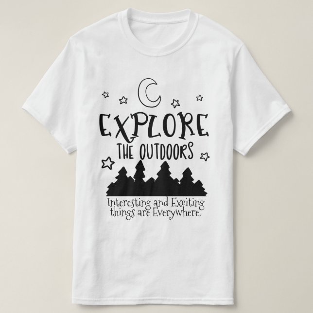 Camiseta personalizável "Aventura Espera" (Frente do Design)