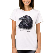 Camiseta Personalizável Cabeça de Corvo