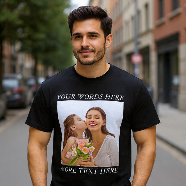 Camiseta Personalizável com Foto e Texto — Seu Des (Criador carregado)